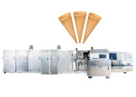 Custom Roller Sugar Cone Production Line / Industrial Ice Cream Maker With Batter Tank And Pump System