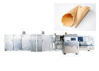 Stainless Steel Ice Cream Cone Production Line With Touch Screen Panel Energy Efficient