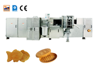 1.5kw SS Waffle Basket Production Line Wafer Biscuit Machine