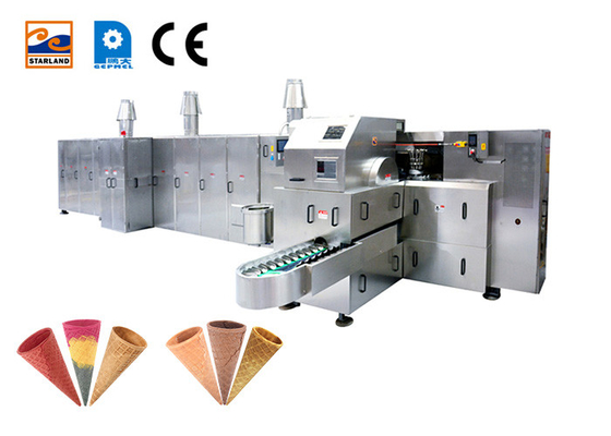 Full Automatic Ice Cream Cone Biscuit Making Machine 101 Baking Plates