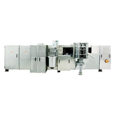 1.5kw SS Waffle Basket Production Line Wafer Biscuit Machine