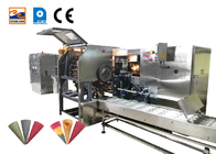 High Speed Corn Wafer Sugar Cone Production Line With Stainless Steel Texture , 107 Baking Plates