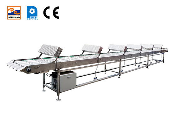 Stainless Steel Food Conveyor Belt Marshalling Cooling Conveyor