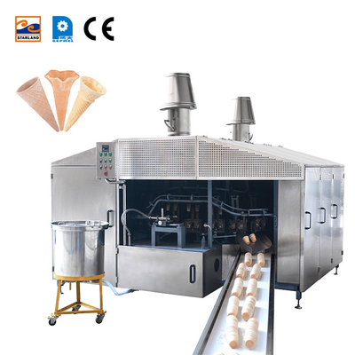 0.75kw  Wafer Cone Making Machine Large Scale Automatic Wafer Cone Production Equipment