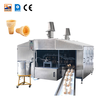 0.75kw 28 Molds Automatic Wafer Cone Production Line Wafer Biscuit Baking Machine