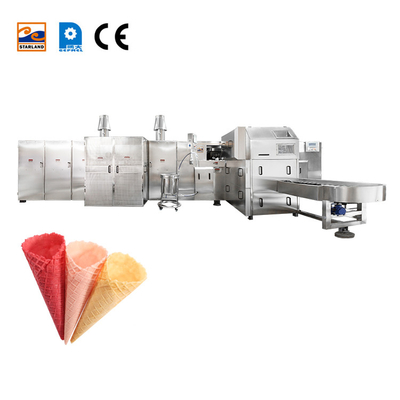 12000pcs/ Hour Sugar Cone Machine 117 Baking Plates Efficient Production