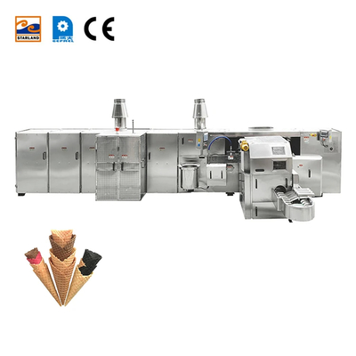 Productivity Customized Sugar Cone Machine With 3000 Standard Cones Per Hour