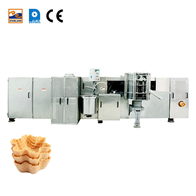 Automatic Waffle Basket Food Machinery With One Year Warranty
