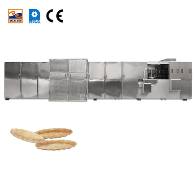 Automatic PLC Control Stainless Steel Monaka Wafer Oven Production Line