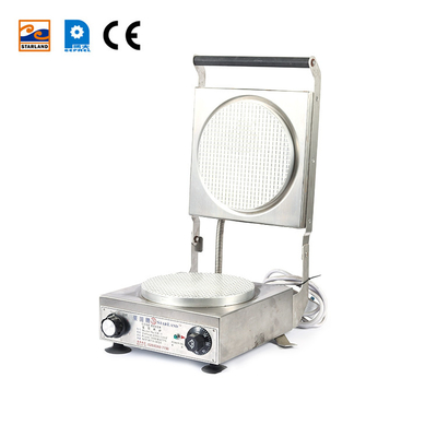 220V Semi Automatic Sugar Cone Baker For Ice Cream Shop