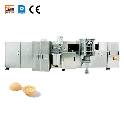 Customized Stainless Steel Automatic Waffle Making Machine With PLC Controller