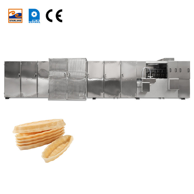 PLC Control Monaka Wafer Production Equipment Stainless Steel Output After Service Included