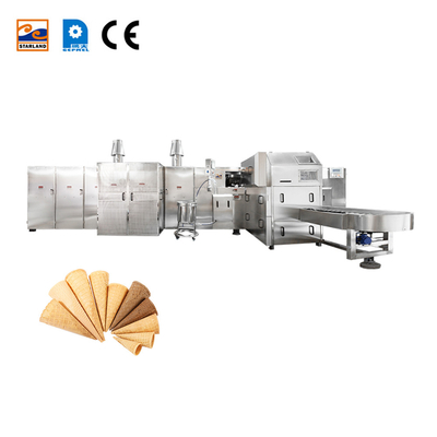 Fully Automatic Multi Function Gas Oven Sugar Cone Production Line