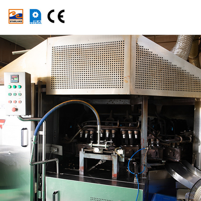PLC Control System Wafer Cone Production Line With Customized After Service Video Technical Support