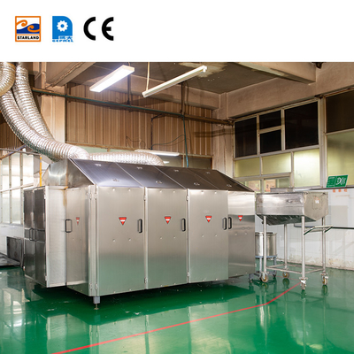 PLC Control System Wafer Cone Production Line With Customized After Service Video Technical Support