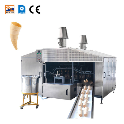 PLC Control System Wafer Cone Production Line With Customized After Service Video Technical Support