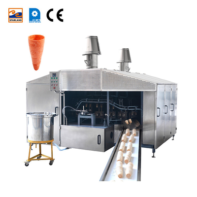 Stainless Steel Material Texture Wafer Cone Production Line With Customized Design