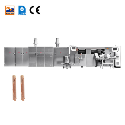 High Capacity Deluxe Waffle Roll Production Line With 1200pcs / Hour Production Capacities