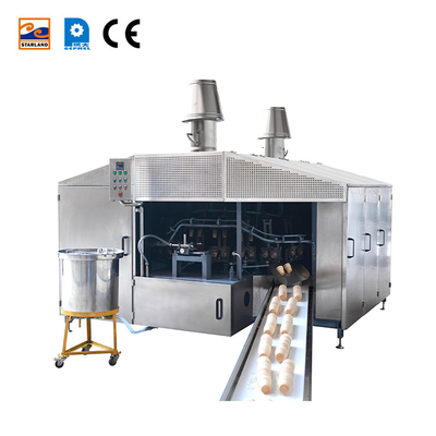Stainless Steel Automatic Biscuit Making For Wafer Cone Production Line