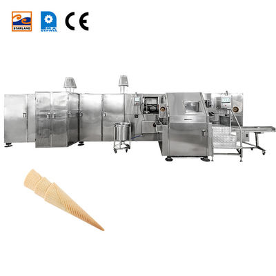 PLC Commercial Barquillo Cone Making Machine With Automatic Production Line