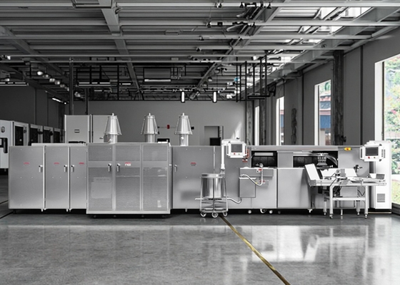 Automatic Operating Mode Egg Roll Production Line Waffle Roll Making Machine