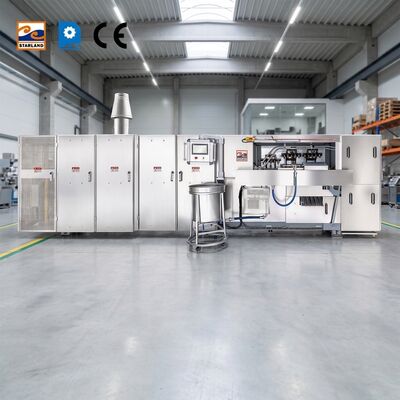 Wafer Cone Production Line Offering Stable And Continuous Production Process With Precise Temperature And Timing Control