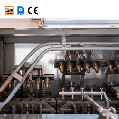 Automatic Wafer Cone Production Line Featuring Digital Display Temperature Control and PLC Control System for Consistent Output