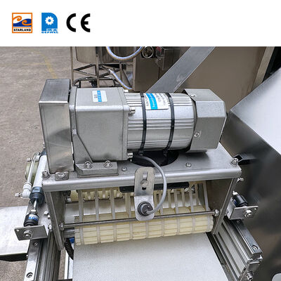 Stainless Steel Egg Roll Production Line Automatic Waffle Roll Production Line Designed For Production Capacities 1800 Hour In Food Industry