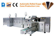 Automatic Sugar 1800H Cone Ice Cream Machine Stainless Steel