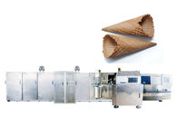 Multidimensional Waffle Ice Cream Cone Biscuit Making Machine / Rolled Sugar Cone Product Line