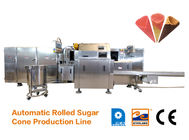23° Angle Double Color Ice Cream  Sugar Cone Production Line stainless steel