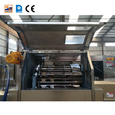 1.5KW Ice Cream Cone Production Line 14m Long 89 Baking Templates