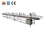 Stainless steel column cooling conveyor belt with cooling fan