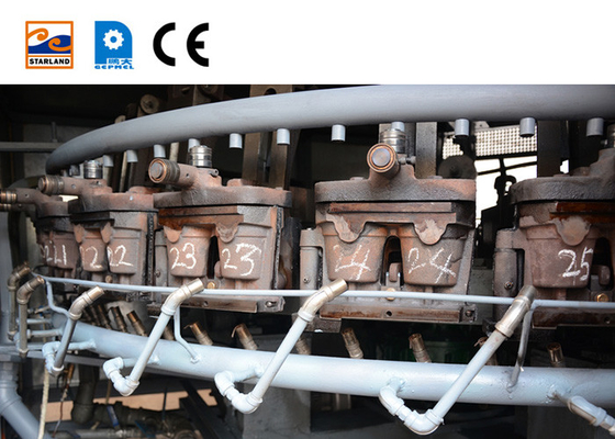 0.75kw 28 Molds Automatic Wafer Cone Production Line Wafer Biscuit Baking Machine