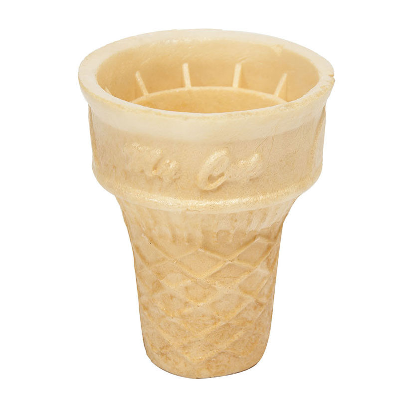72mm Length Custom Wafer Cones , Cool Ice Cream Sugar Cone