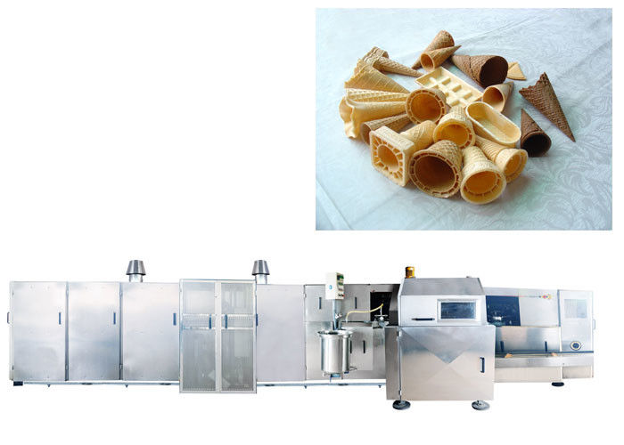 Stainless steel Automatic Sugar Cone Production Line , Ice Cream Cone Baking Machine 4000 Standard Cones / Hour