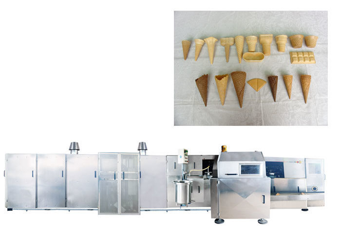 Semi Automatic Crisp Ice Cream Cone Making Machine Stainless Steel Equipment