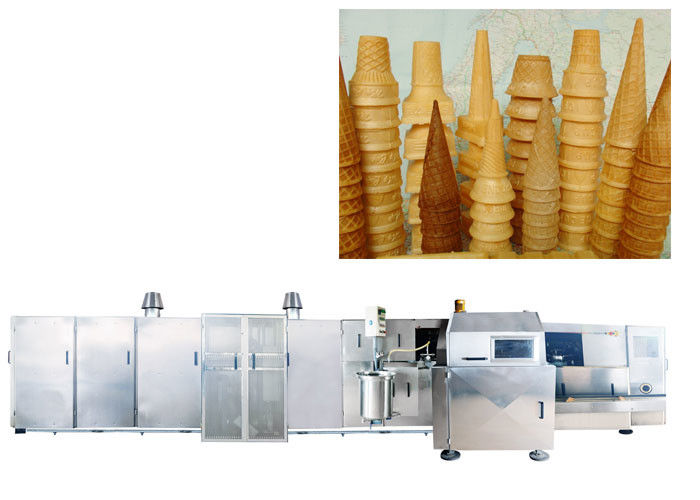 Ice Cream Cone Making Waffle Cup Machine 10500Lx2400Wx1800H