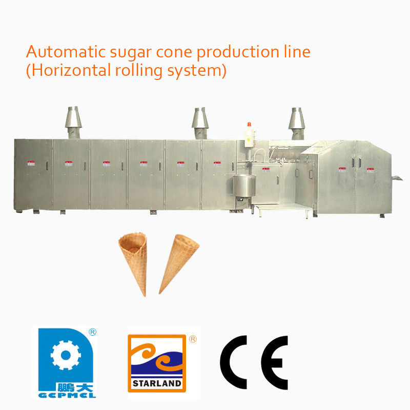 High Speed Fully Automatic Sugar Cone Production Line With Double Layered Panel Door