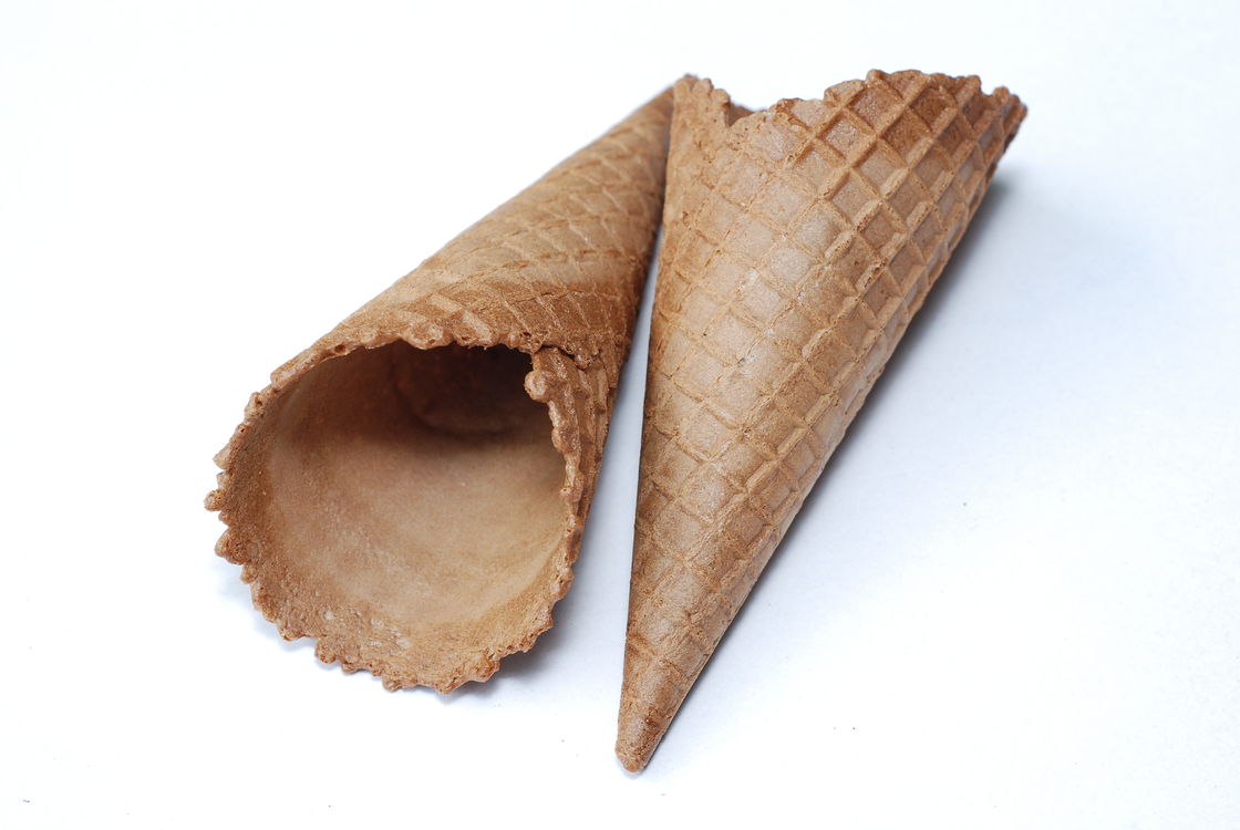 23° Angle Ice Cream Related Production , Chocolate Ice Cream Cone Conical Shaped
