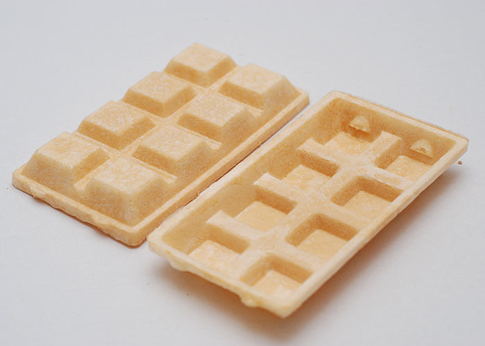 Square Ice Cream Related Production Chocolate Waffle Cones CE Certification