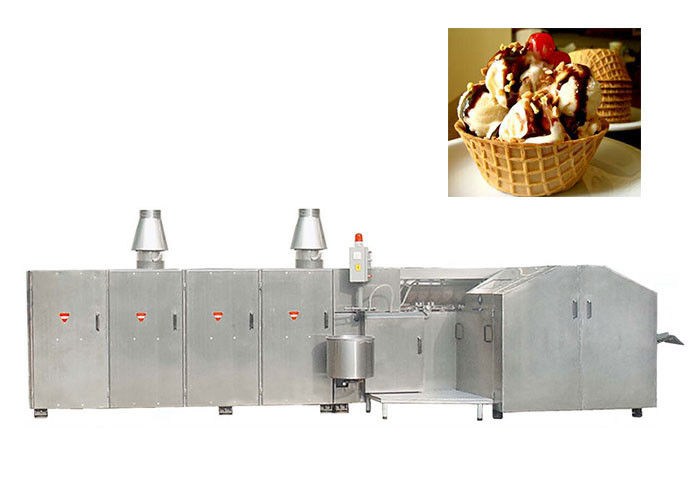 Stainless Steel Waffle Basbet Production Line 400 Standard Cone , CE Certified