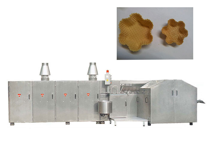 Stainless Steel Waffle Cone Production Line With 5 - 6 Gas Consumption / Hour Energy - Efficient