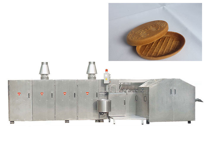 High Capacitive Roller Sugar Cone Production Line , Wafer Production Line With Double Door