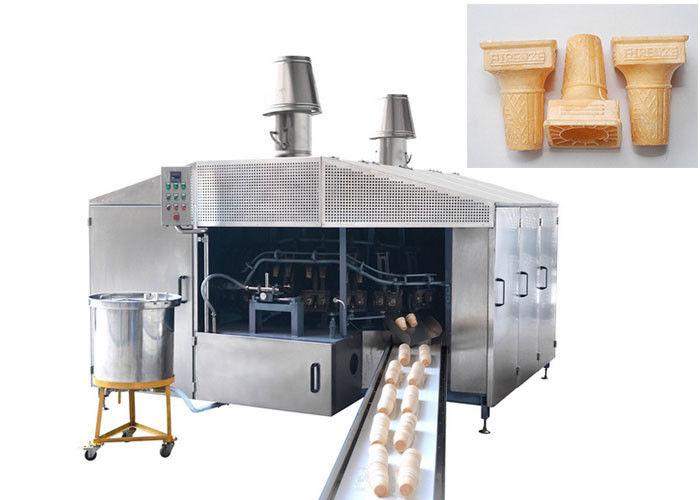 Energr Saving Industrial Waffle Maker , Ice Cream Production Line 0.75kw Power