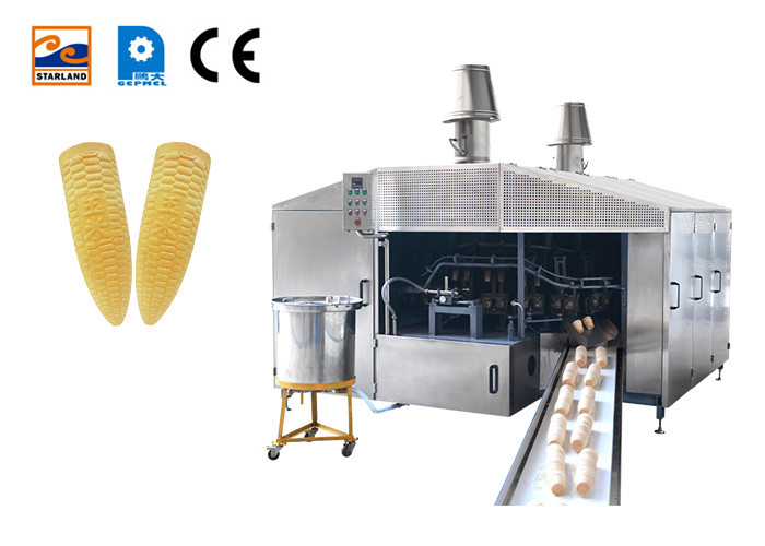 Biscuit Ice Cream Cone Wafer Making Machine Commercial 0.75kw
