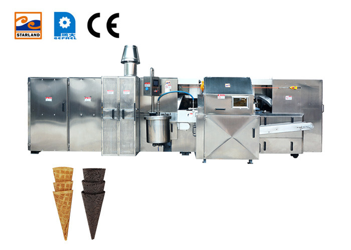 Automatic Ice Cream Sugar Cone Making Machine High Efficiency