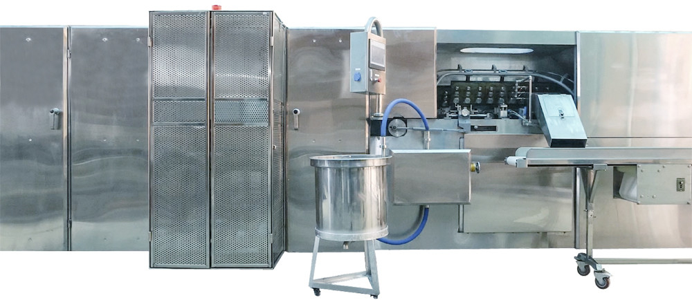 Stainless Steel Snack Food Processing Line Wafer Makers Automatic Tart Shell Machines