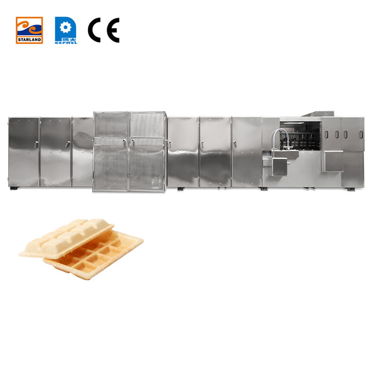 PLC Controlled Automatic Monaka Wafer Biscuit Production Line for 380V/220V Voltage