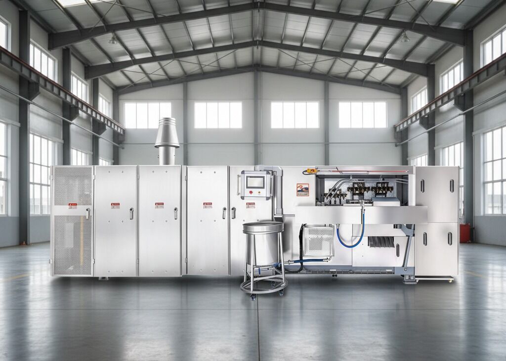 Commercial Wafer Cone Production Line / Custom Wafer Cone Baking Machine
